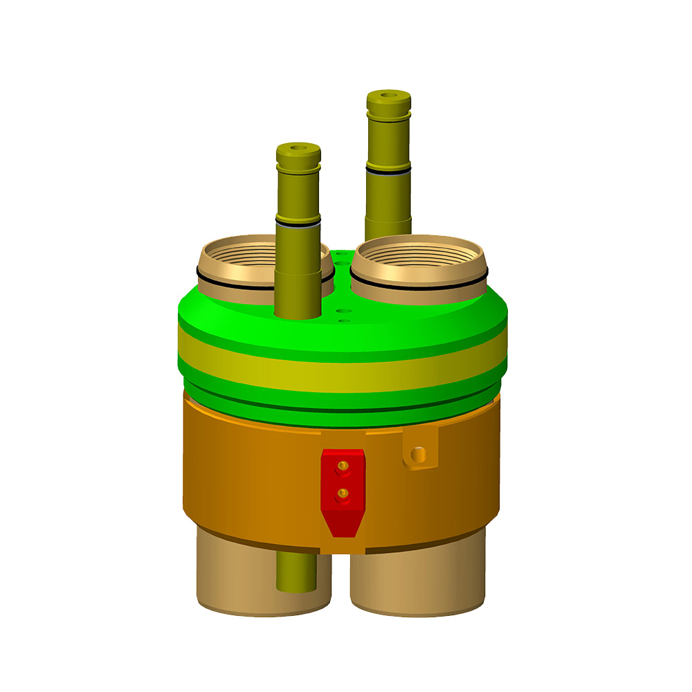 Penyangkut tiub untuk tiub berkembar